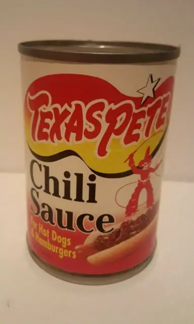 1 Can of TEXAS PETE CHILI SAUCE for Hot Dogs and Hamburgers 10 oz for ...