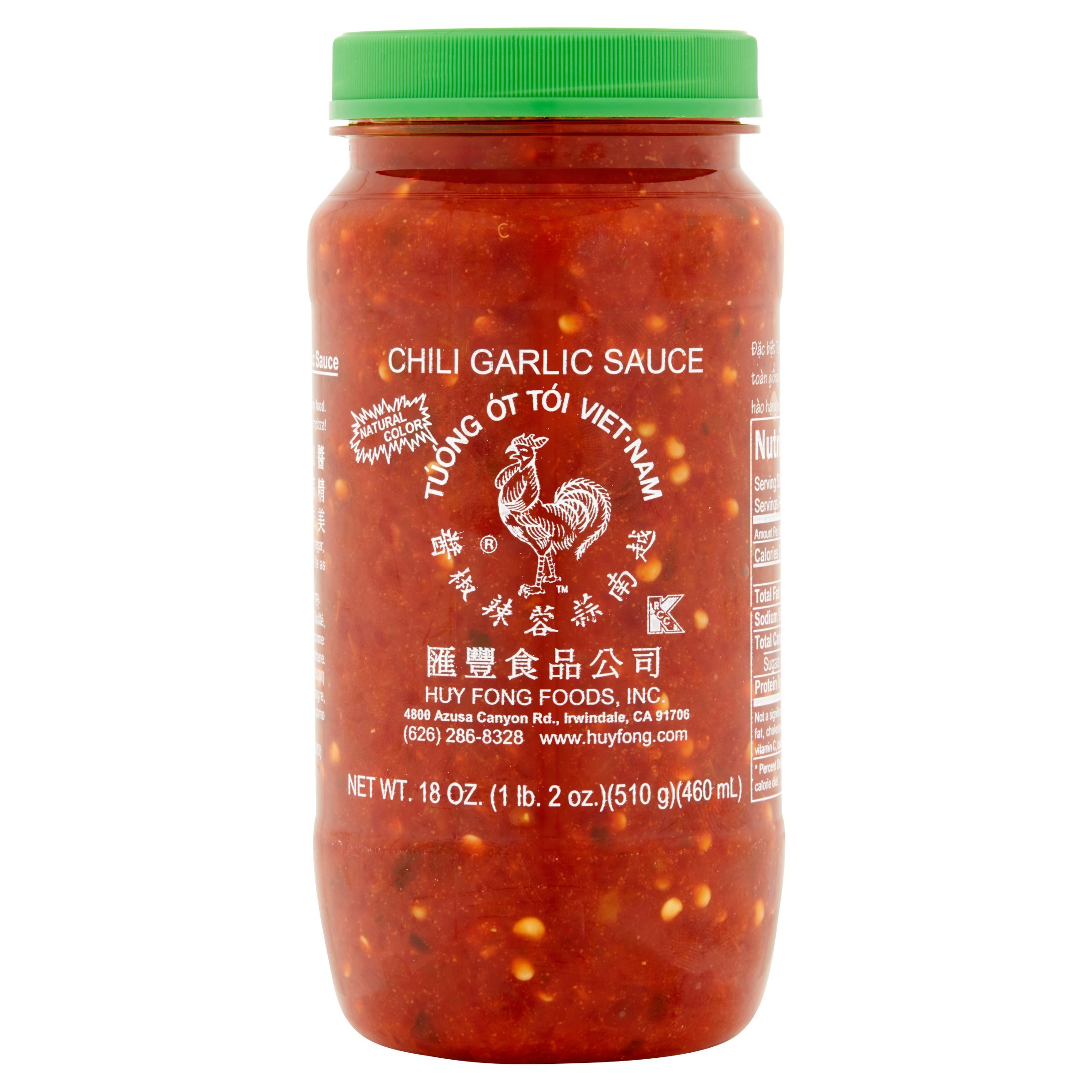 (2 Pack) Huy Fong Foods Chili Garlic Sauce , 18 oz