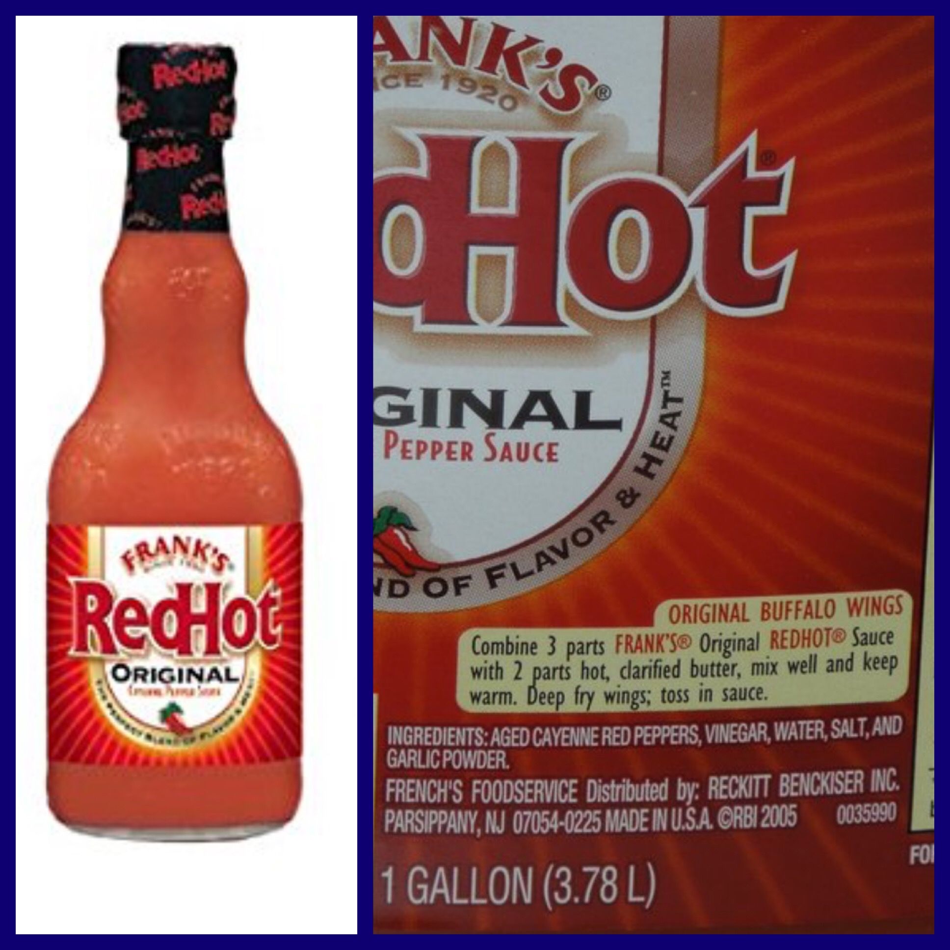 33 Franks Red Hot Ingredients Label