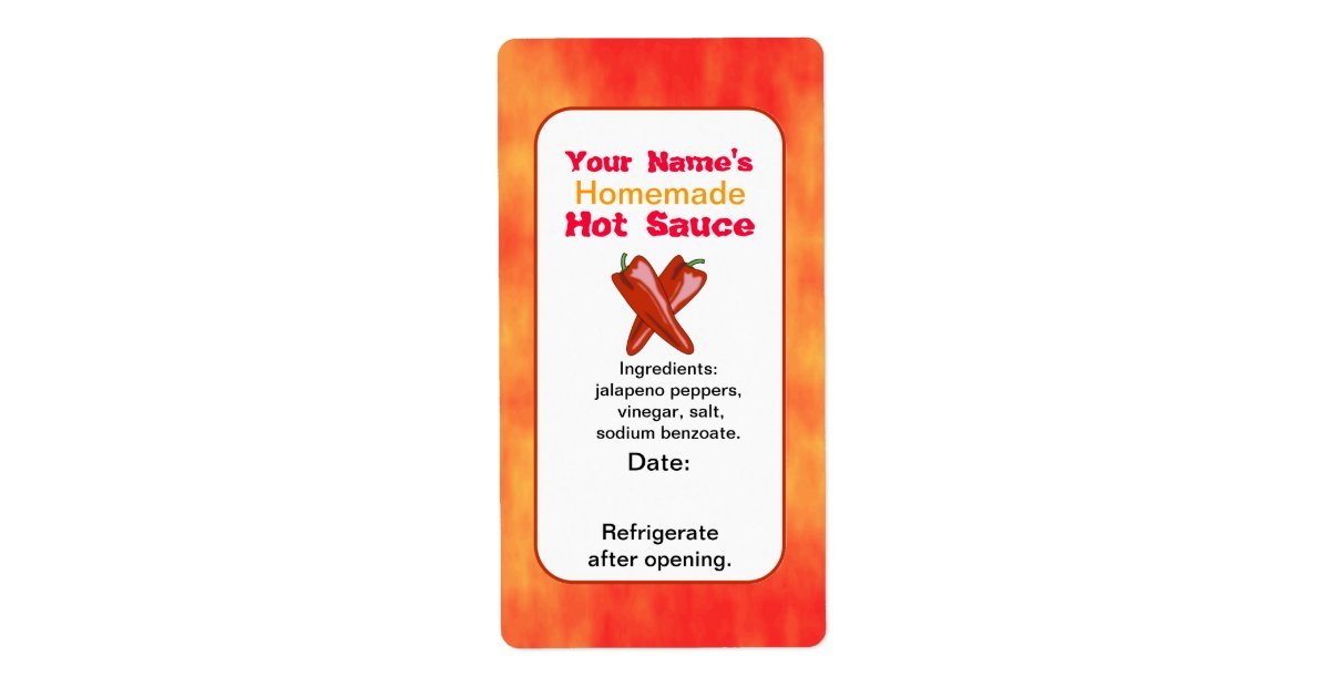 34 Hot Sauce Bottle Label Template
