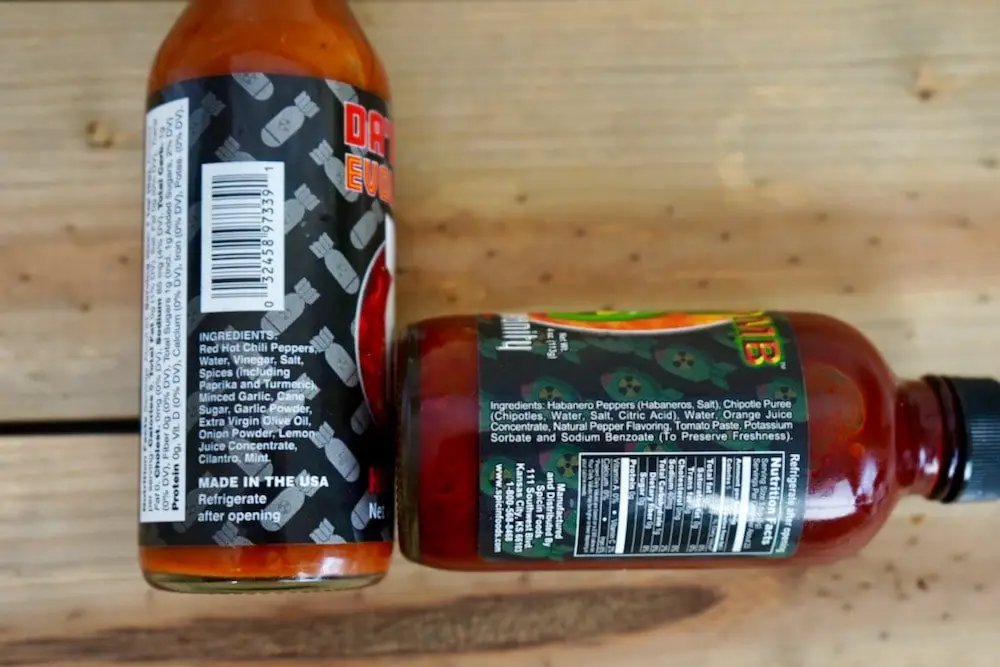 38 Flashbang Hot Sauce Warning Label