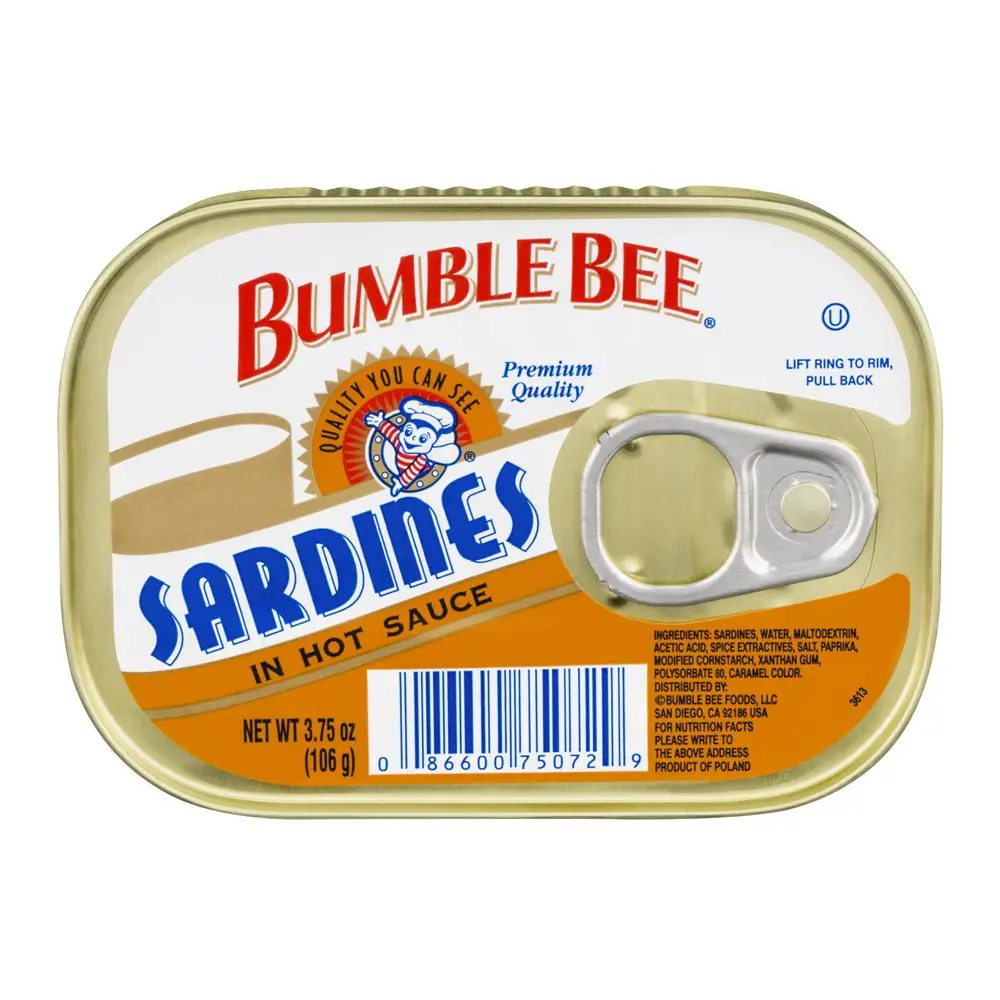 (4 Pack) Bumble Bee Sardines in Hot Sauce, Gluten Free ...