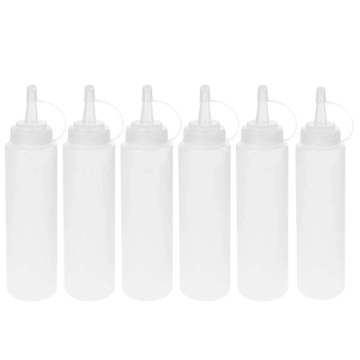 6 Pack 8 Oz Plastic Squeeze Bottles Multipurpose Squirt Bottles For ...