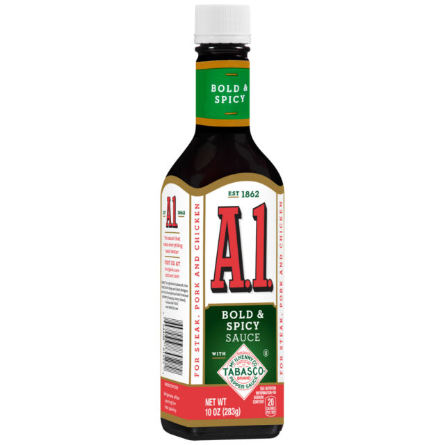 A1 Steak Sauce Bold &  Spicy Flavor 10 Oz Bottle for sale online
