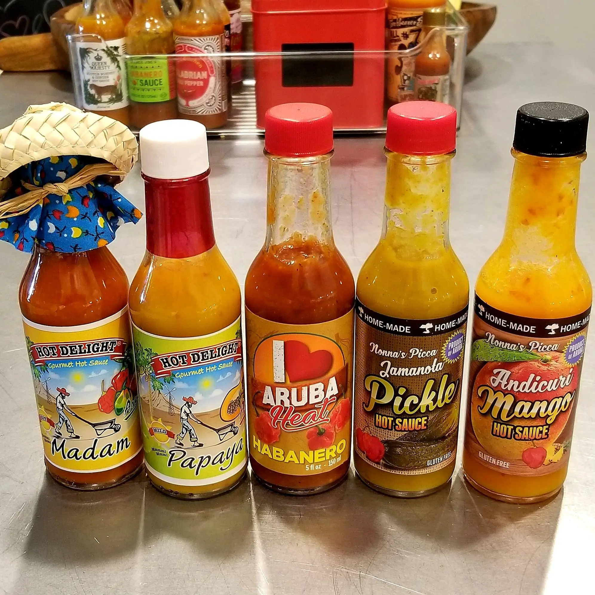 Additions to the collection from Aruba, including a pickle based hot ...