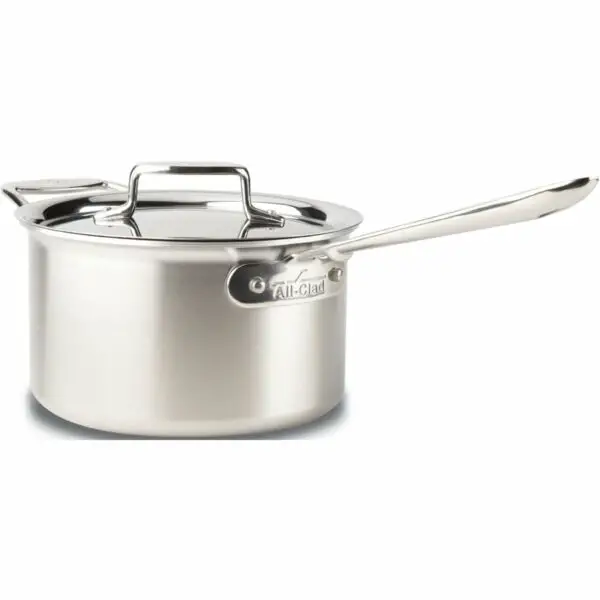 All Clad D5 Brushed Stainless Steel 4 QT Sauce Pan &  Lid for sale ...