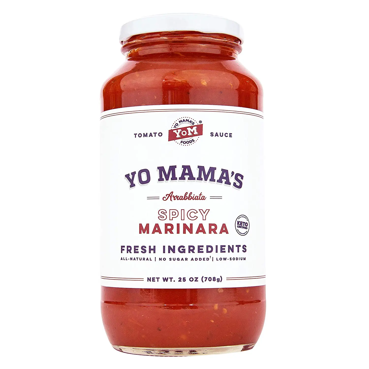 Amazon.com : Keto SPICY Marinara Pasta Sauce by Yo Mama