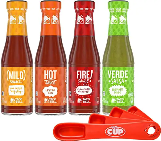Amazon.com : Taco Bell 4 Flavor Hot Sauce Variety Pack, 1