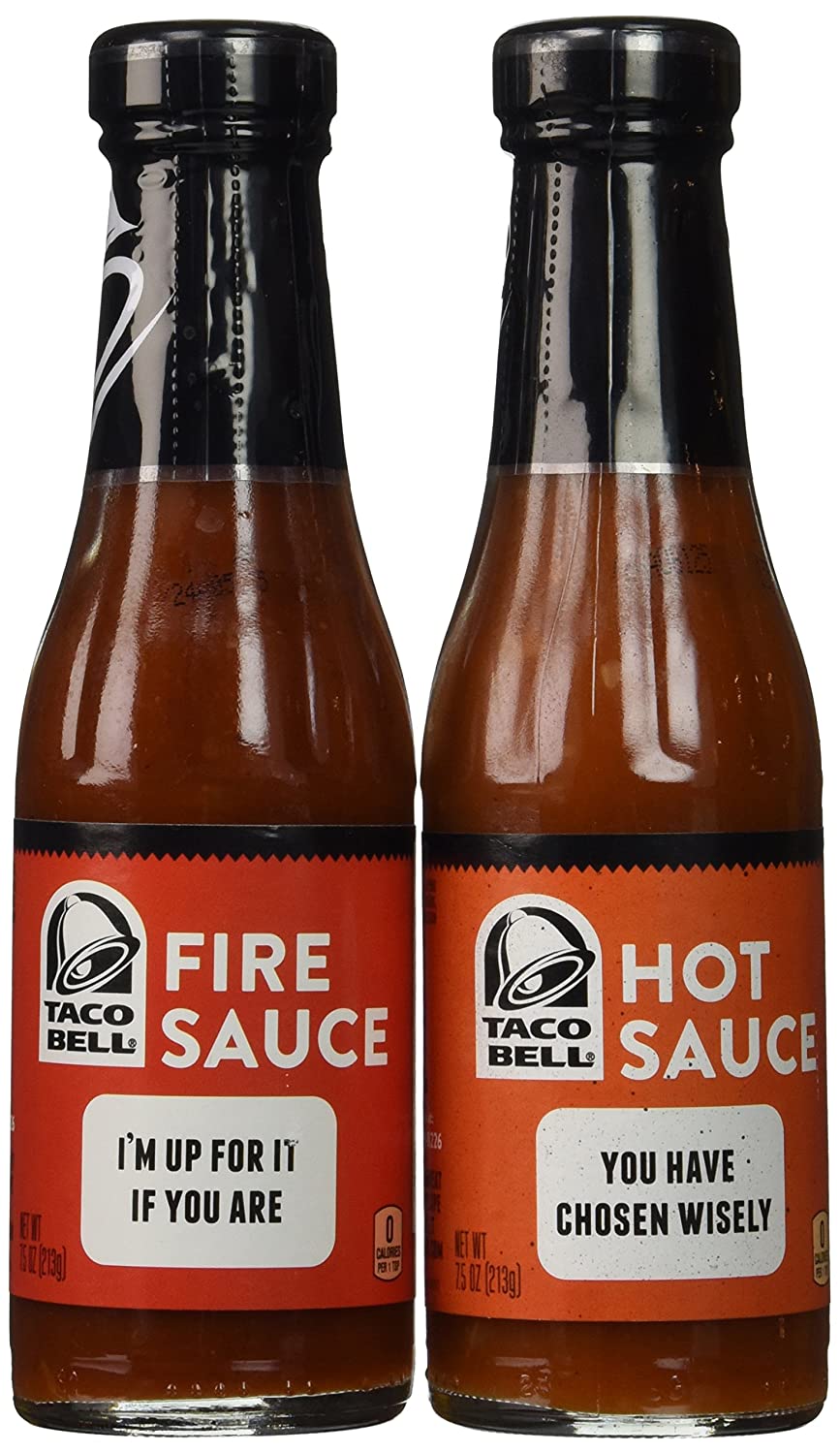 Amazon.com : Taco Bell Fire Sauce &  Taco Bell Hot Sauce Combo : Grocery ...