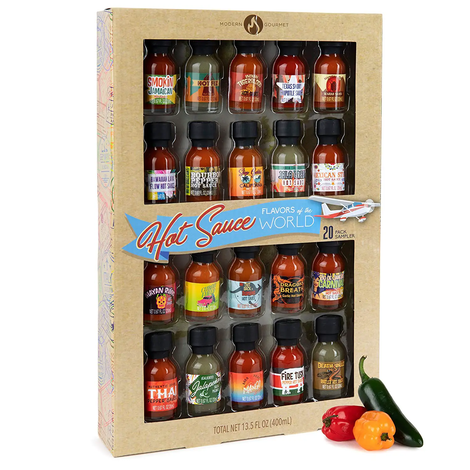 Amazon.com : Thoughtfully Gifts, Hot Sauce Flavors of the ...