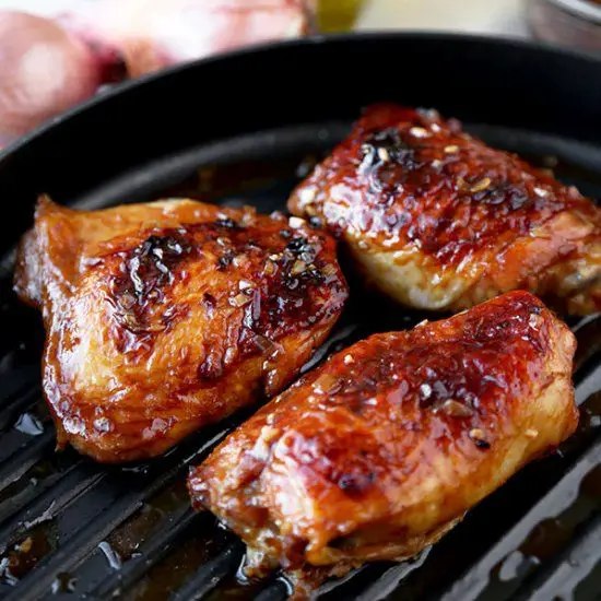 Baked Chicken Thighs with Soy Marinade