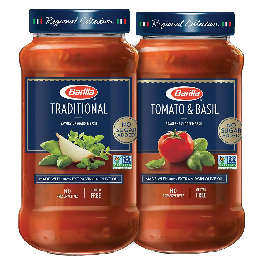 Barilla Traditional &  Tomato and Basil Pasta Sauce, No ...