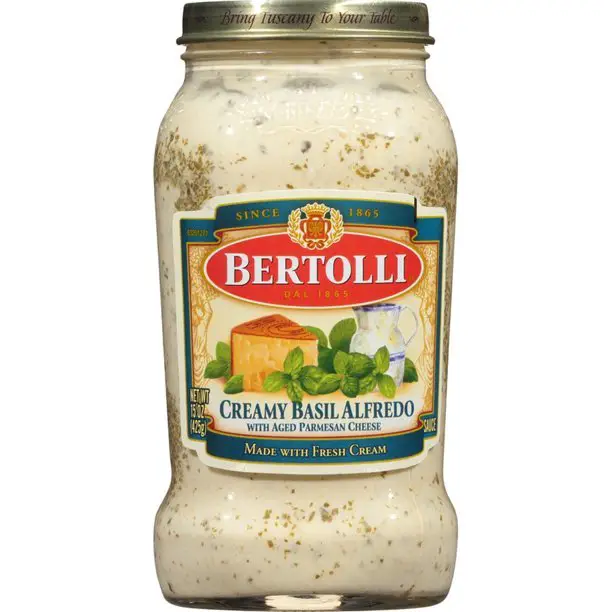 Bertolli Creamy Basil Alfredo Sauce, 15 oz.