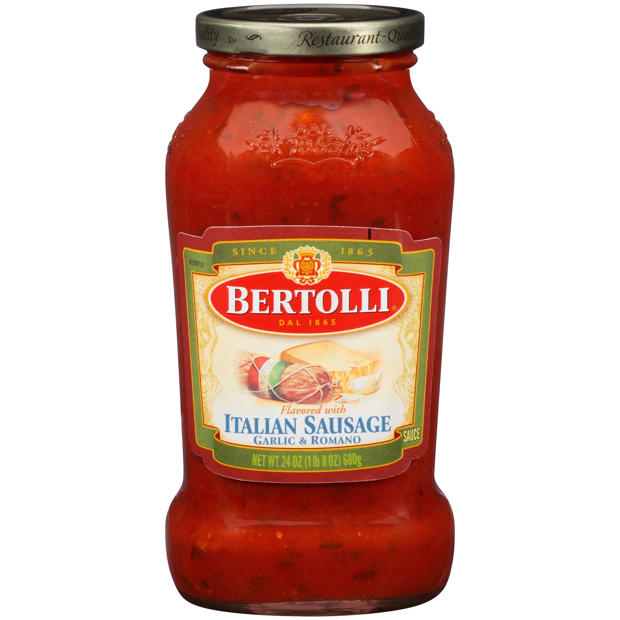 Bertolli® Italian Sausage with Garlic &  Romano Pasta Sauce, 24 oz ...