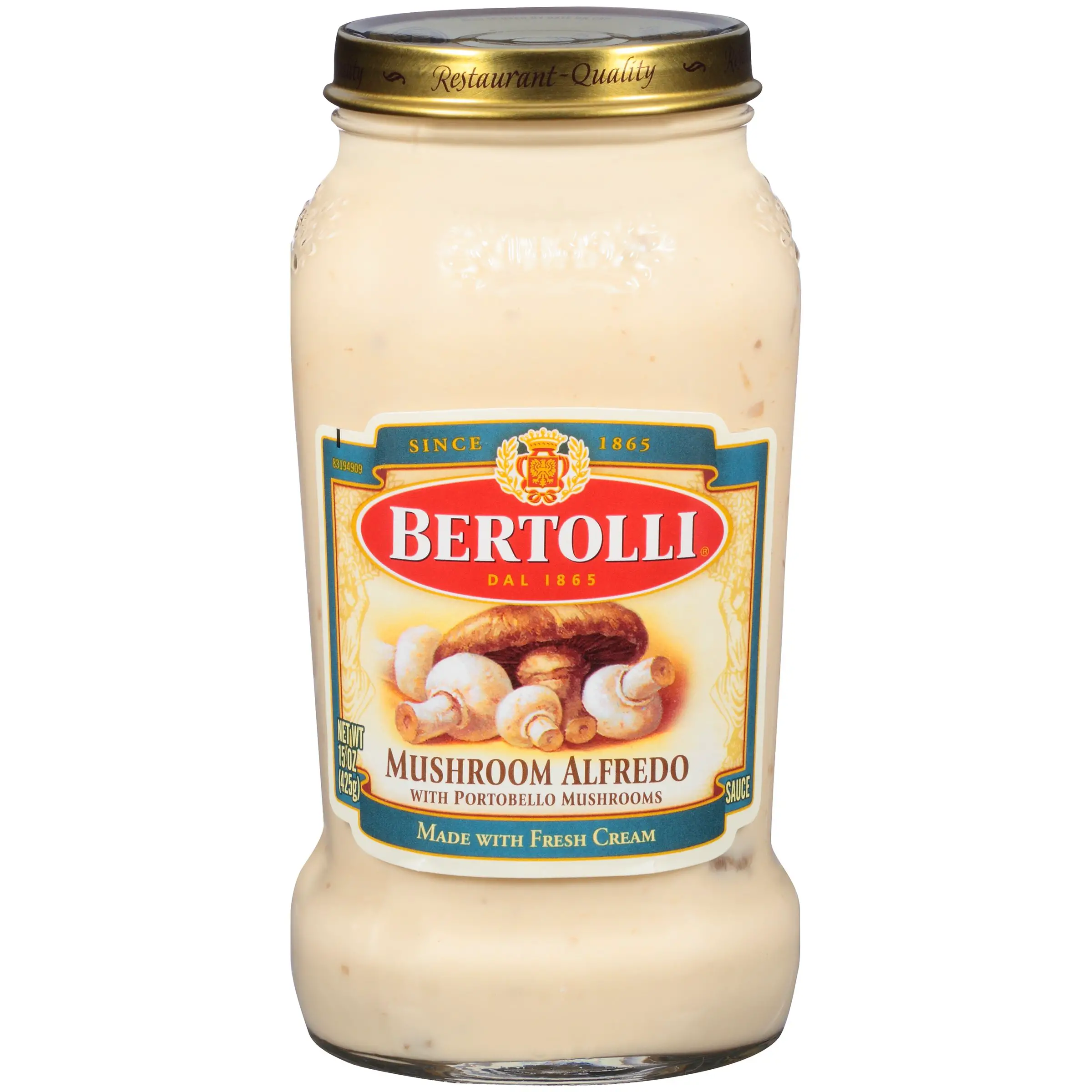 Bertolli® Mushroom Alfredo Sauce 15 oz. Jar