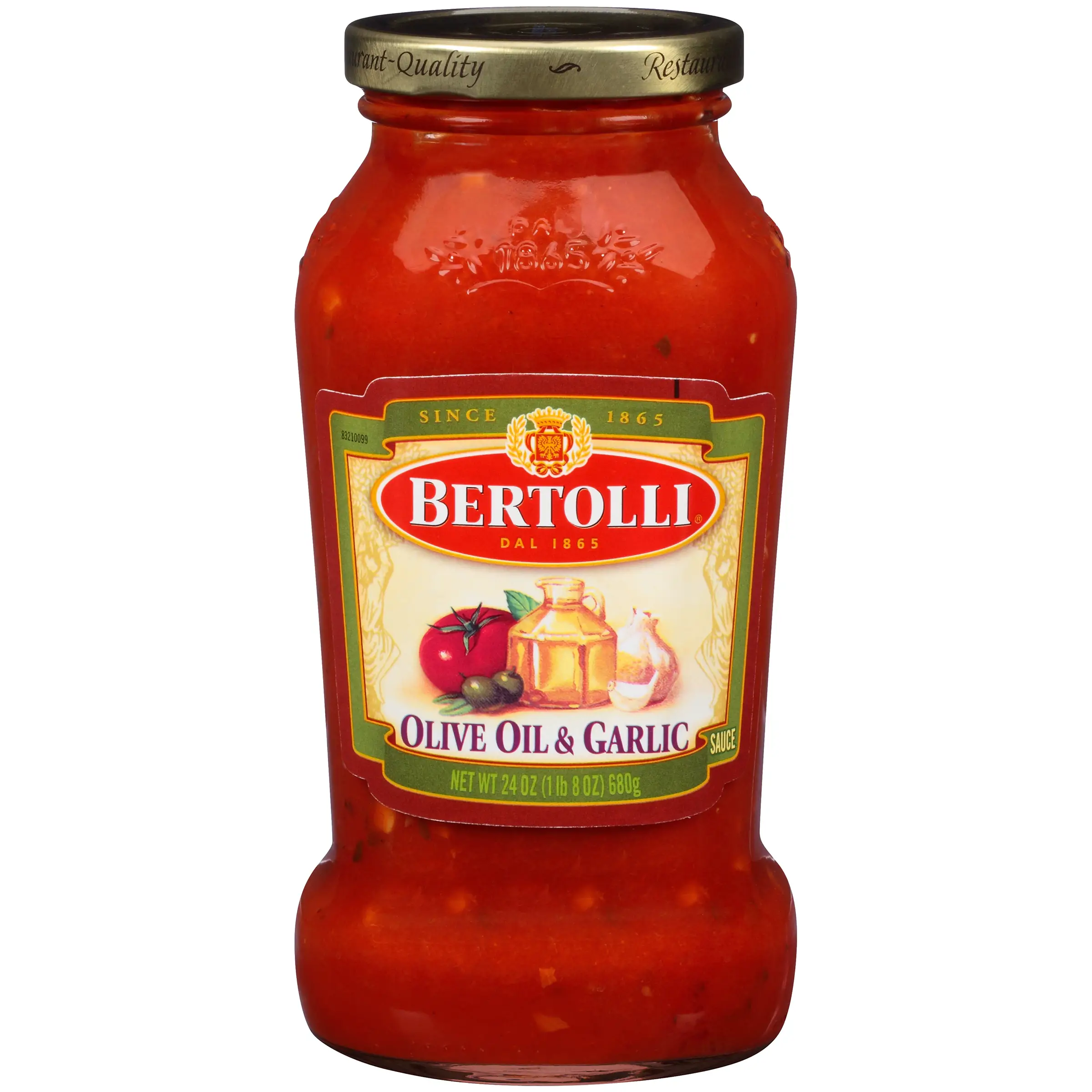 Bertolli Olive Oil &  Garlic Pasta Sauce 24 OZ