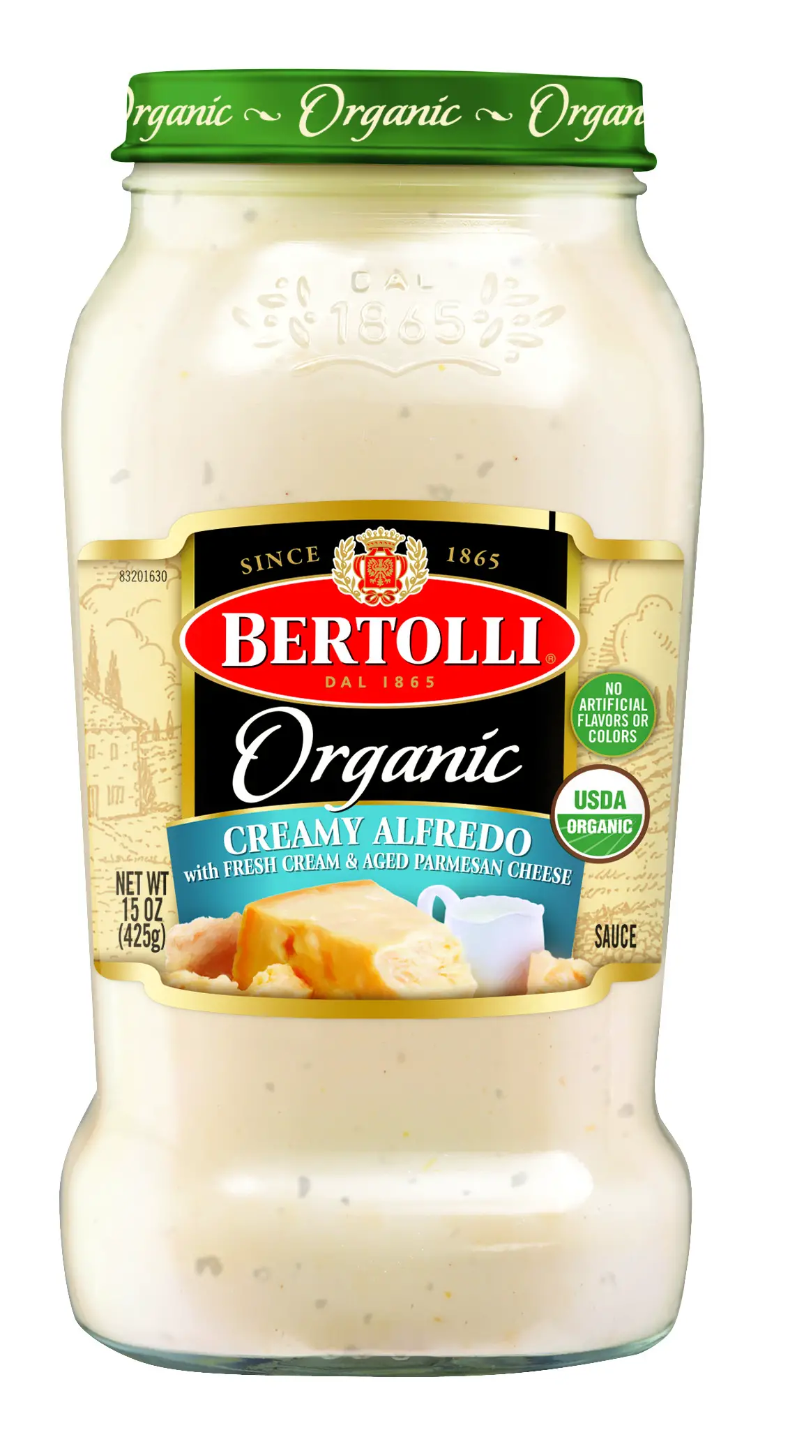Bertolli Organic Creamy Alfredo with Aged Parmesan Cheese Pasta Sauce ...