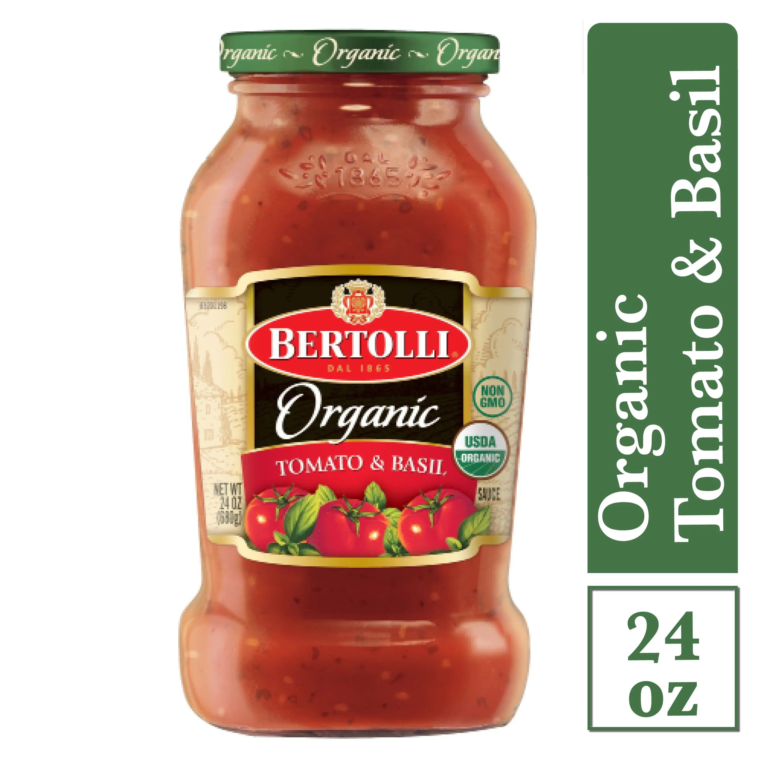 Bertolli® Organic Traditional Tomato &  Basil Pasta Sauce ...