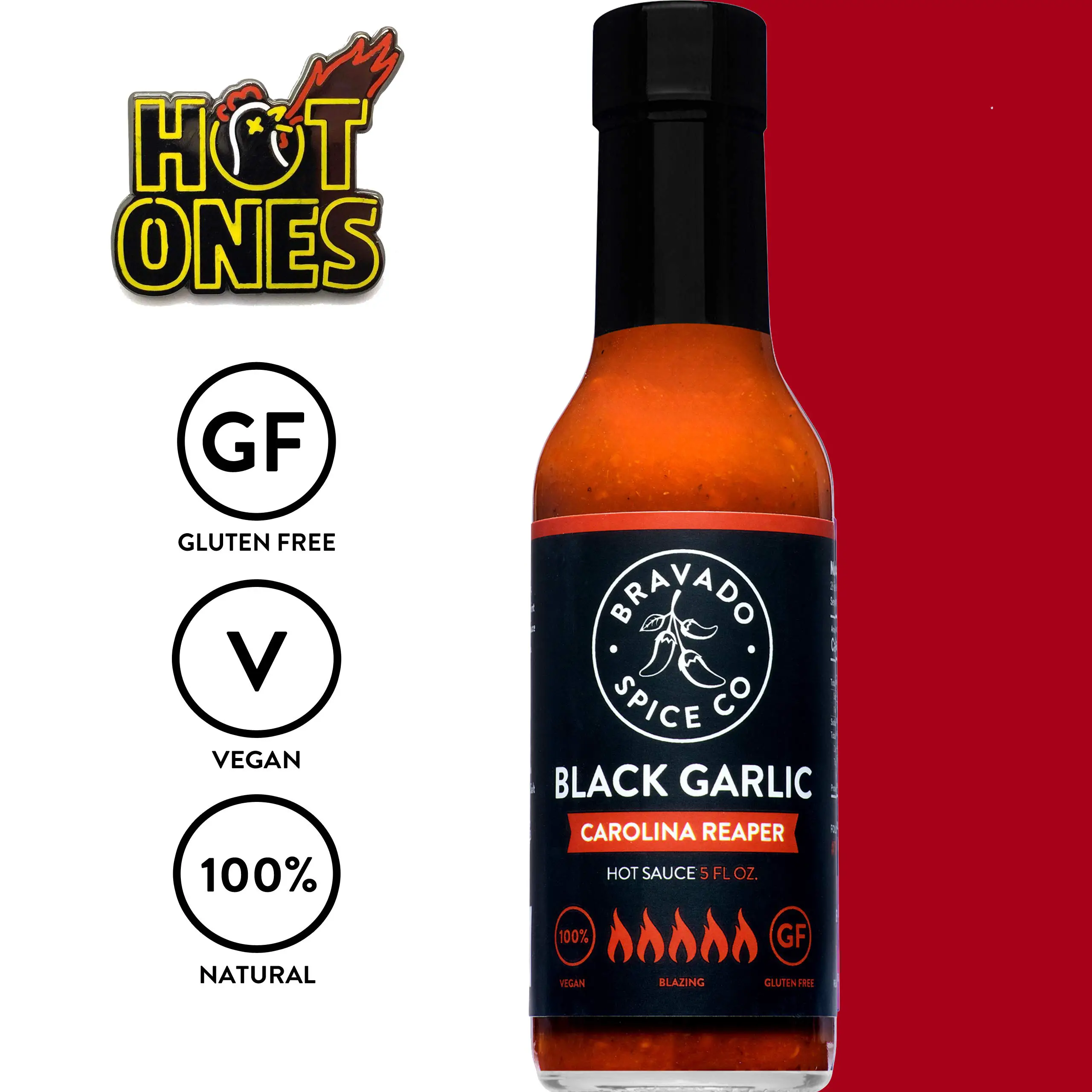 Black Garlic And Carolina Reaper Hot Sauce By Bravado Spice FEATURED ON ...