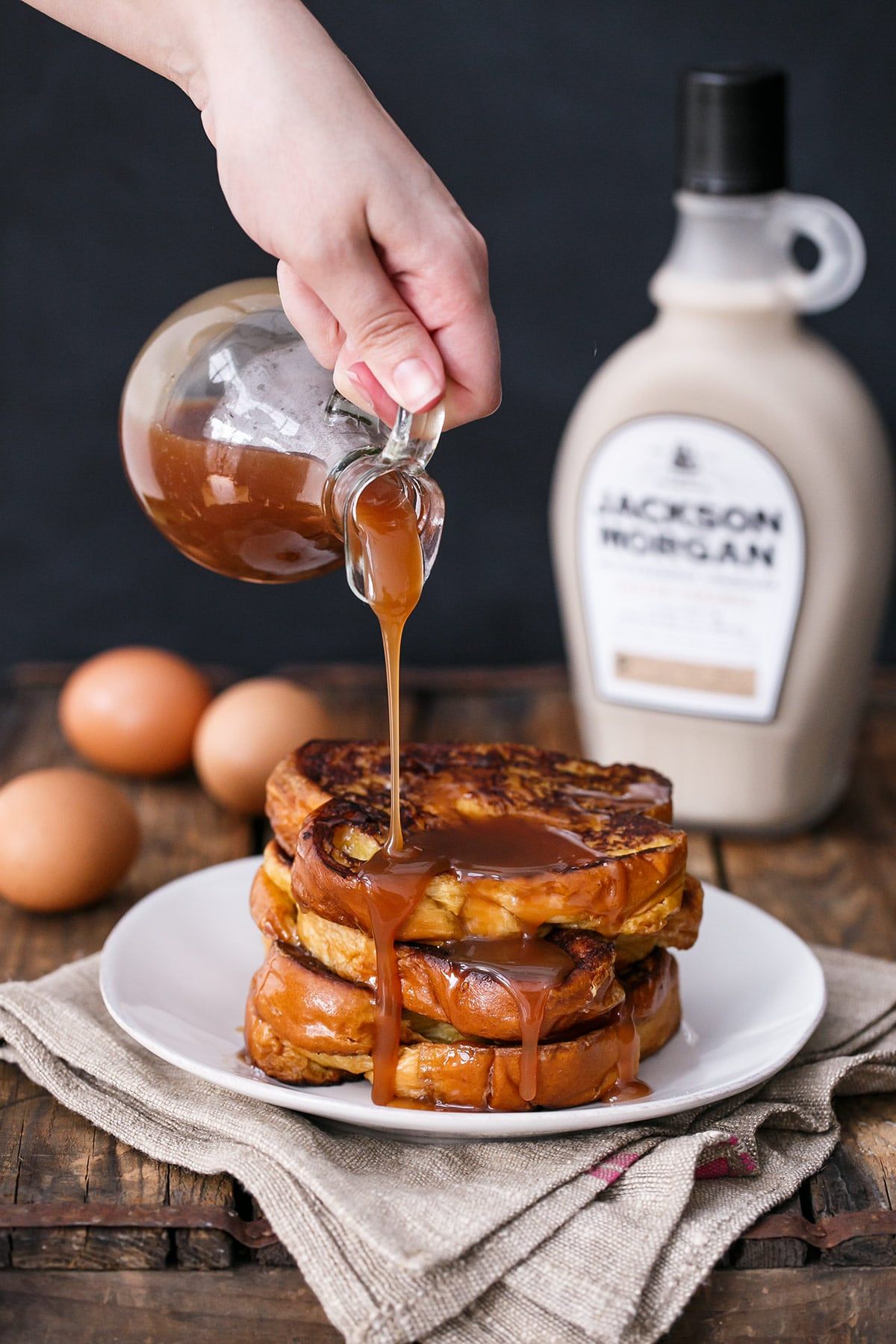 Brioche French Toast with Boozy Salted Caramel Sauce ...