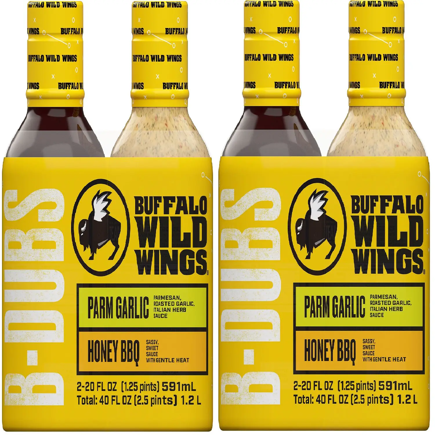 Buffalo Wild Wings Sauce (20 oz,pack of 4 ) , Fresh Till Packaged Date ...