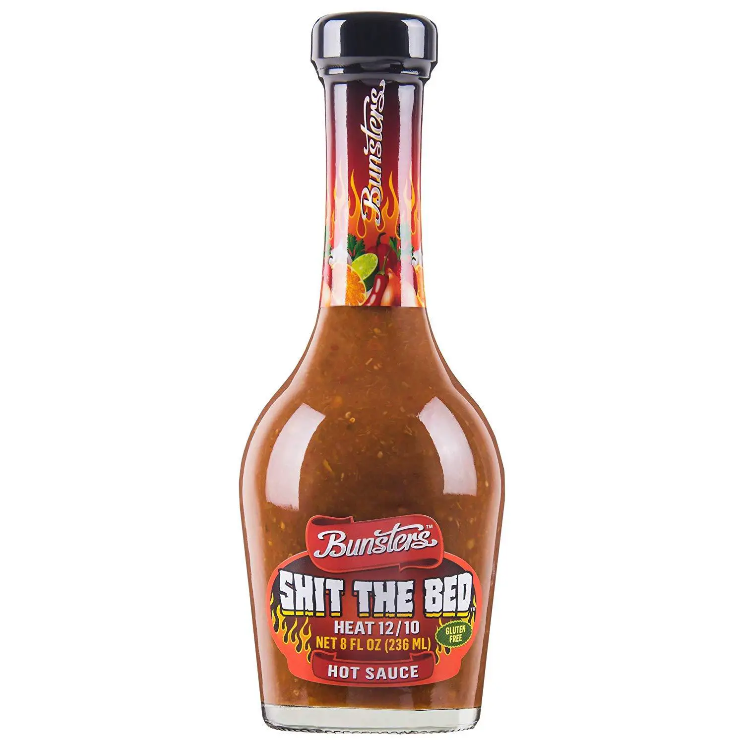 Bunster ShT The Bed 12/10 Hot Sauce Chili Pepper 8oz