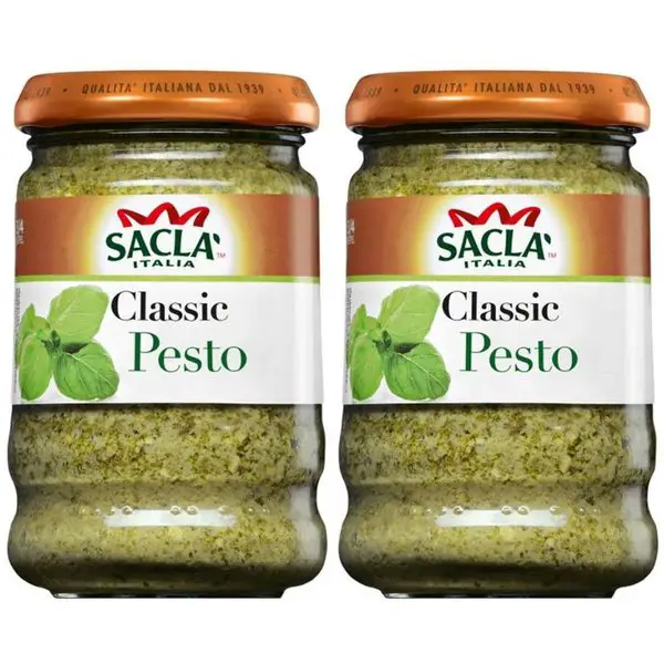 Buy Sacla Italian Classic Pesto Sauce 190gm (Pack of 2) in ...