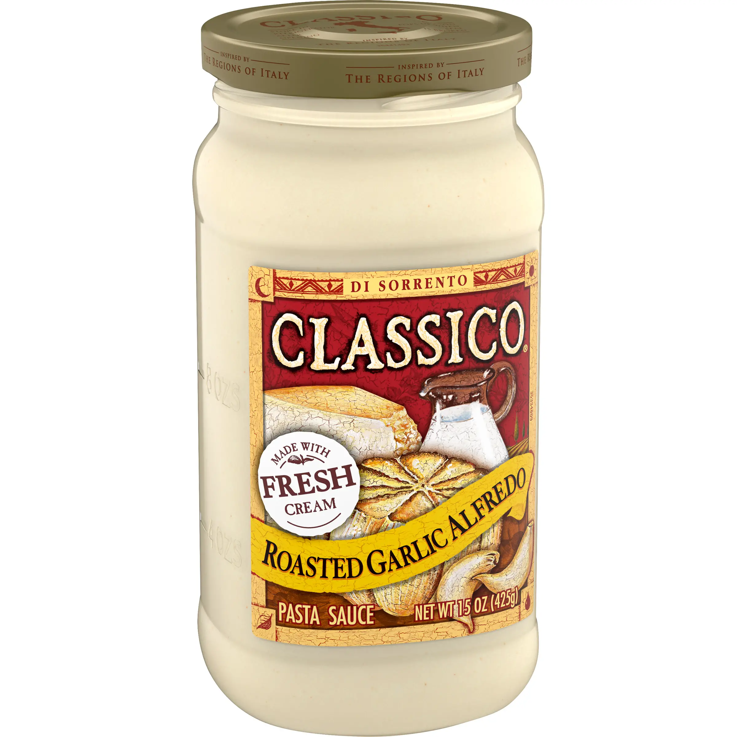Classico Roasted Garlic Alfredo Pasta Sauce 15 oz Jar