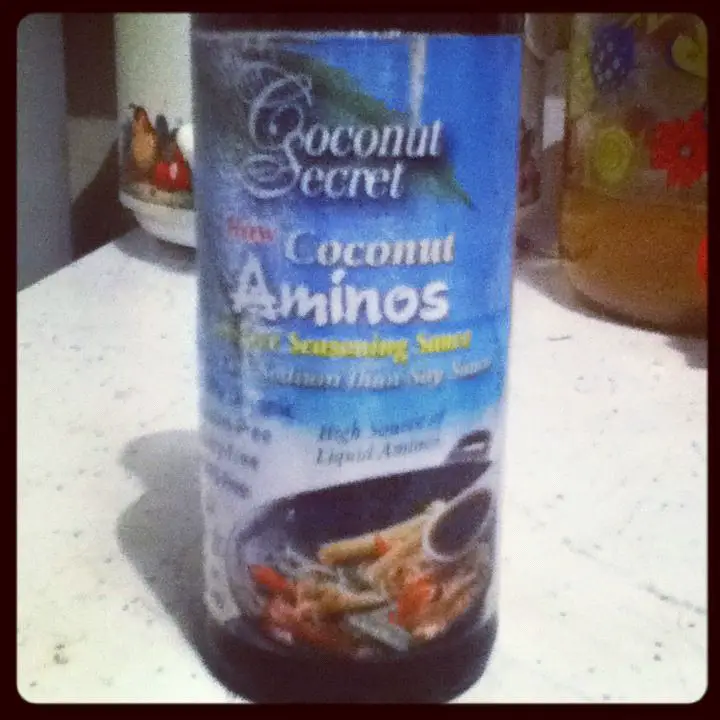Coconut aminos in place of soy sauce