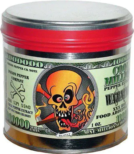 Cool Million Hot Sauce Extract, Bottle in Tin, 1 fl oz AmericanSpice ...
