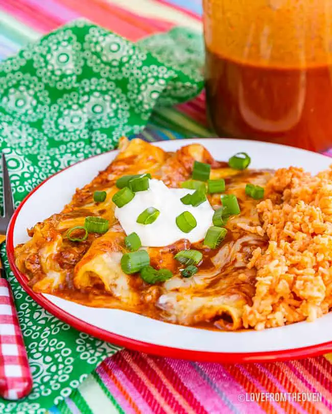 Easy Cheese Enchiladas At Home  Love From The Oven