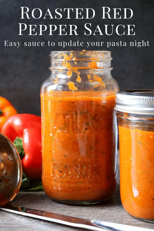 Easy &  Healthy Roasted Red Pepper Sauce