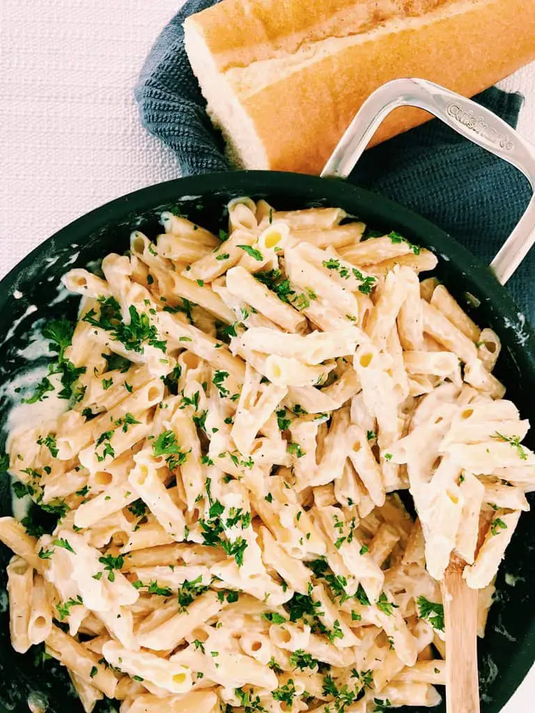 Easy Homemade Alfredo Sauce Recipe with Penne Pasta