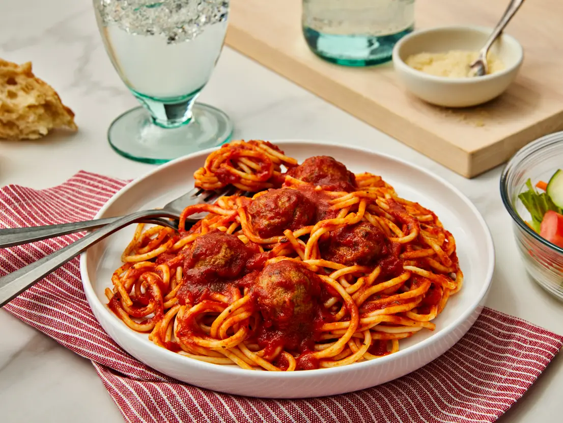 Easy Spaghetti &  Meatballs