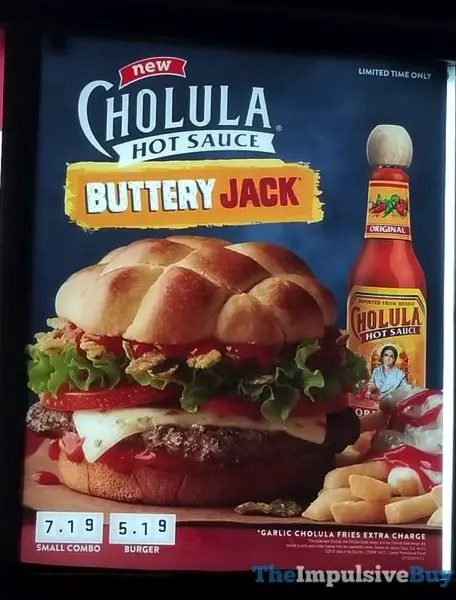 FAST FOOD NEWS: Jack in the Box Cholula Hot Sauce Buttery Jack