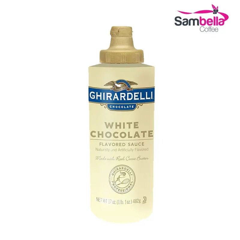 Ghirardelli White Chocolate Sauce available from Sambella Coffee