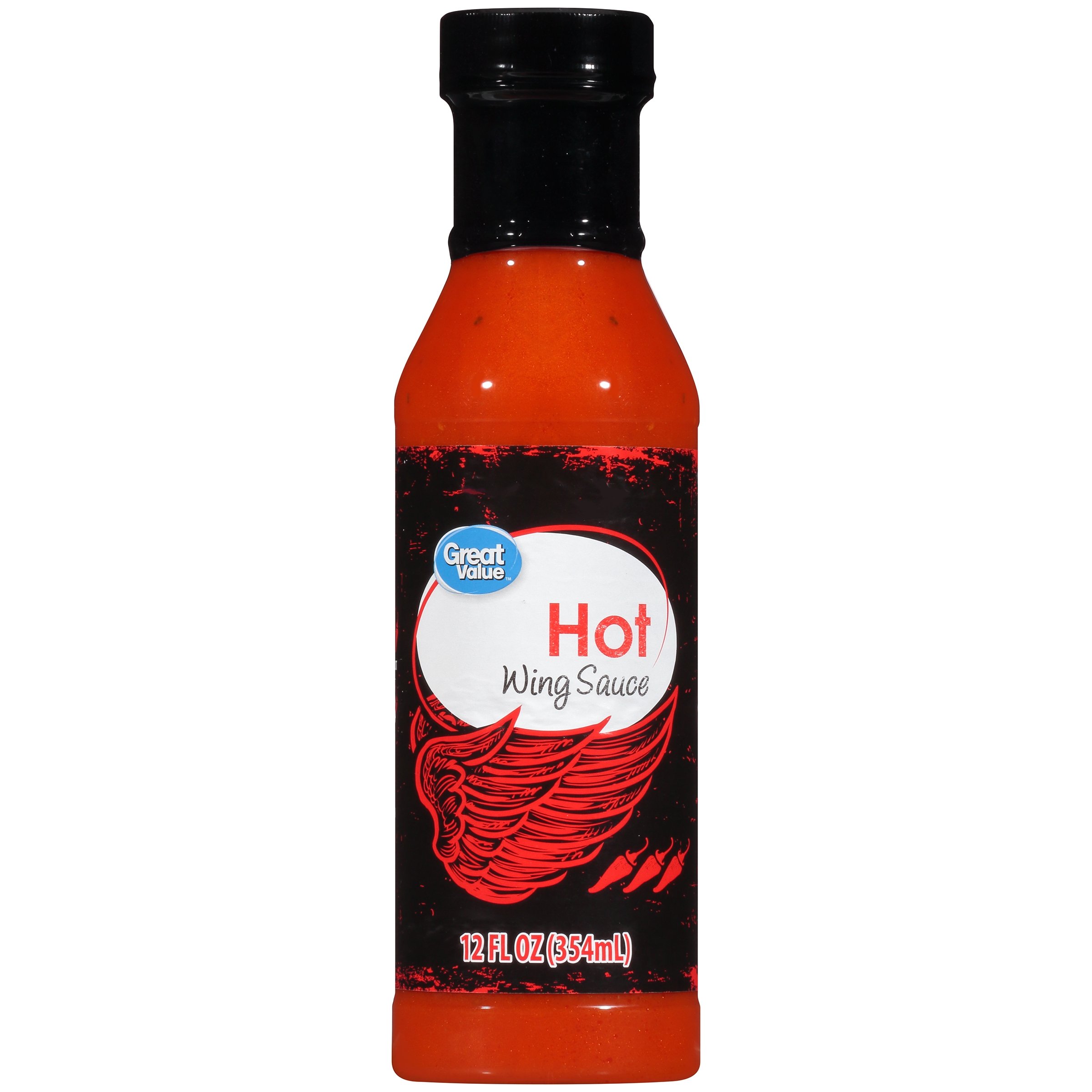 Great Value Hot Wing Sauce, 12 fl oz
