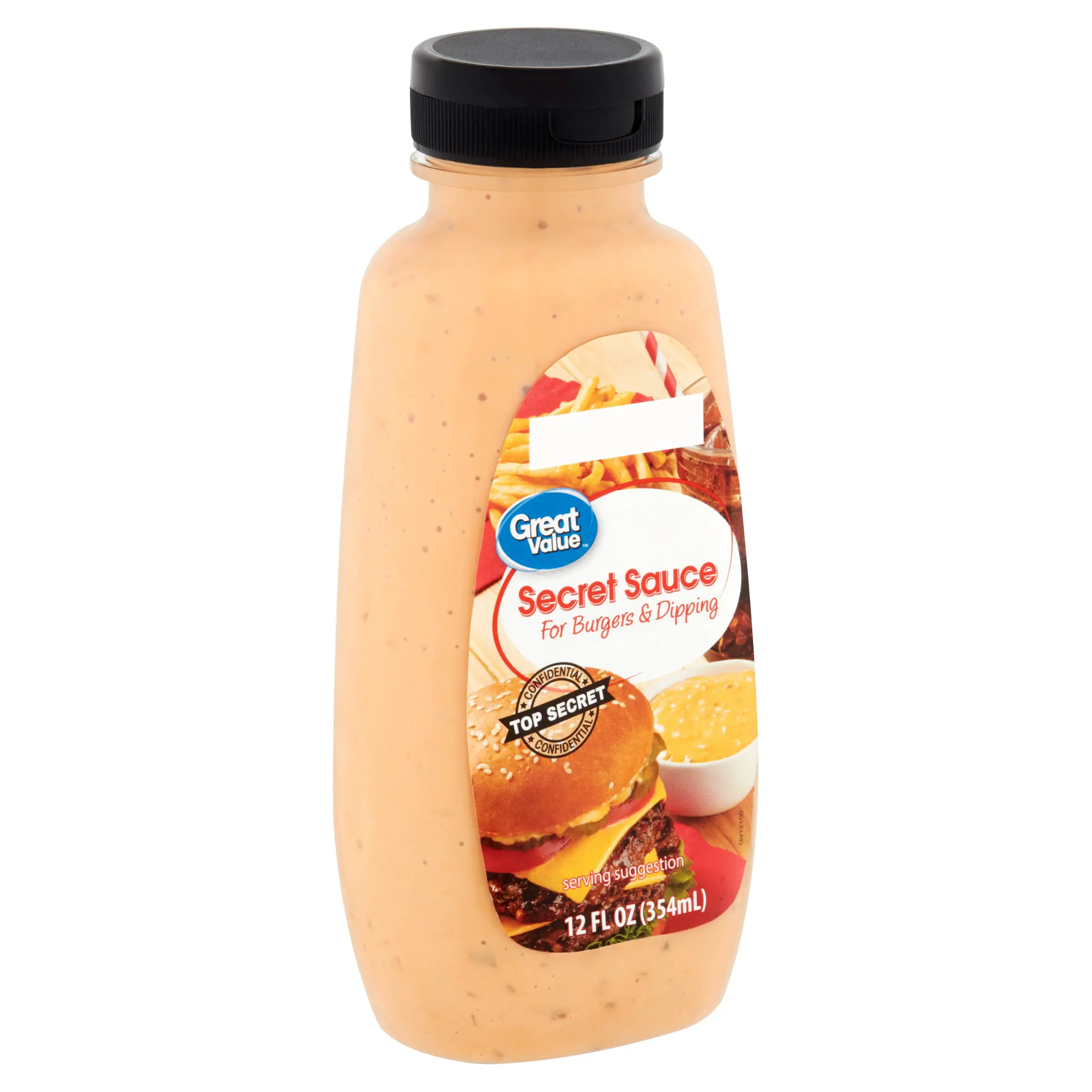 Great Value Secret Sauce for Burgers &  Dipping, 12 fl oz Squeeze Bottle ...