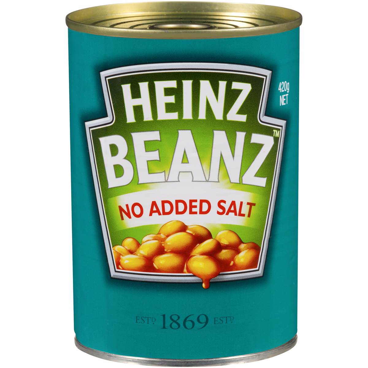 Heinz Baked Beans Tomato Sauce No Added Salt 420g