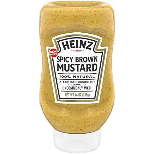 Heinz Spicy Brown Mustard, 14 ounce Easy Squeeze Bottle