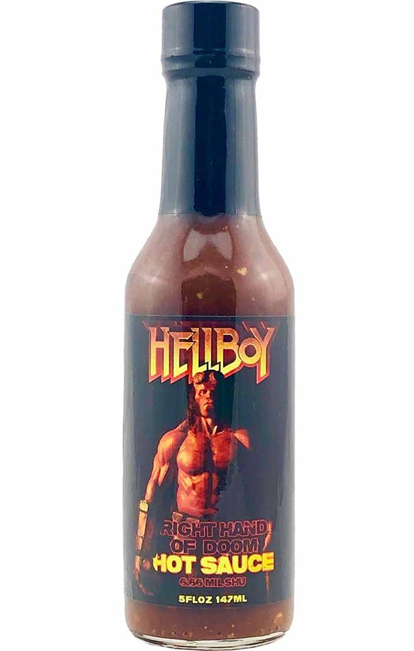 Hellfire Hellboy Right Hand of Doom Hot Sauce