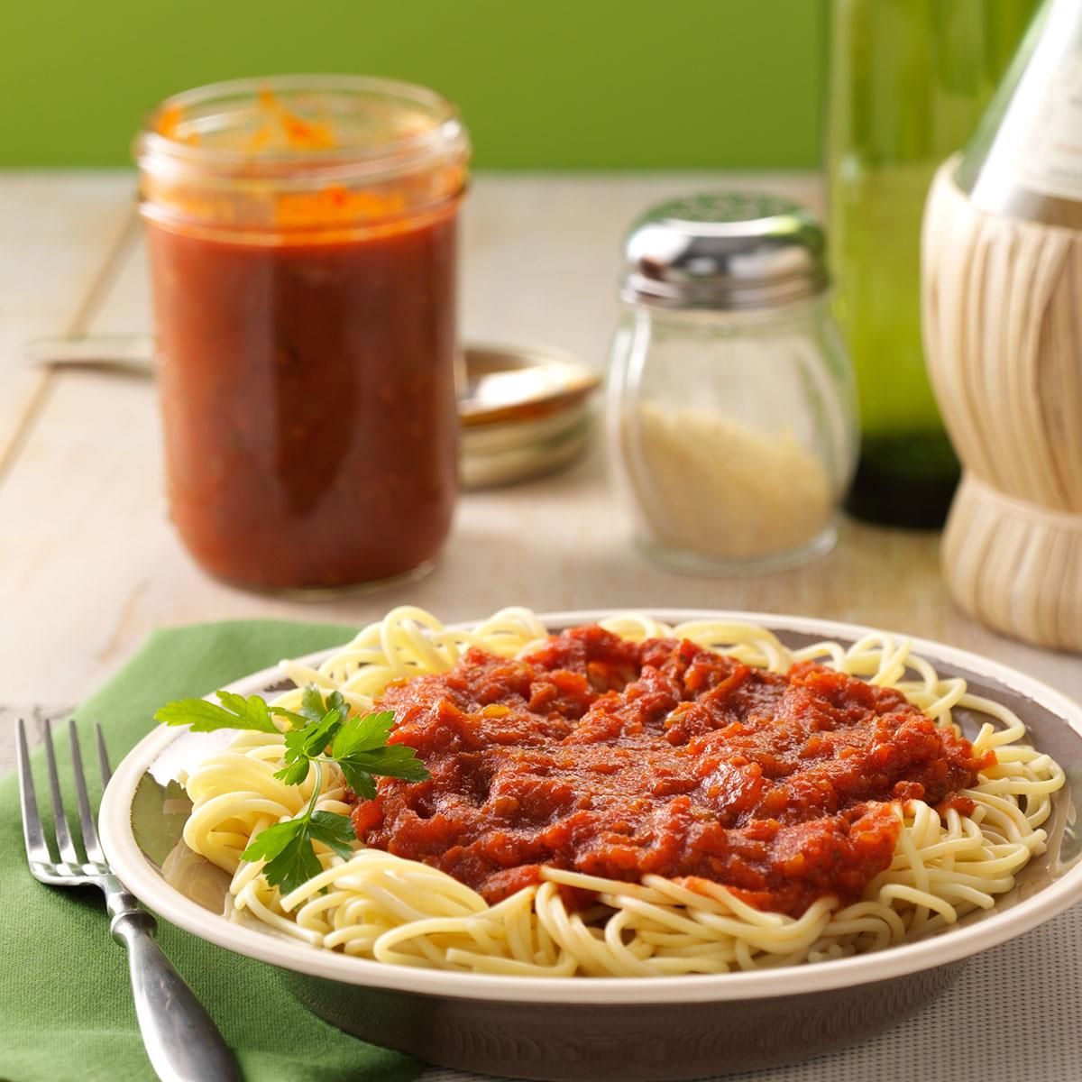 Homemade Canned Spaghetti Sauce