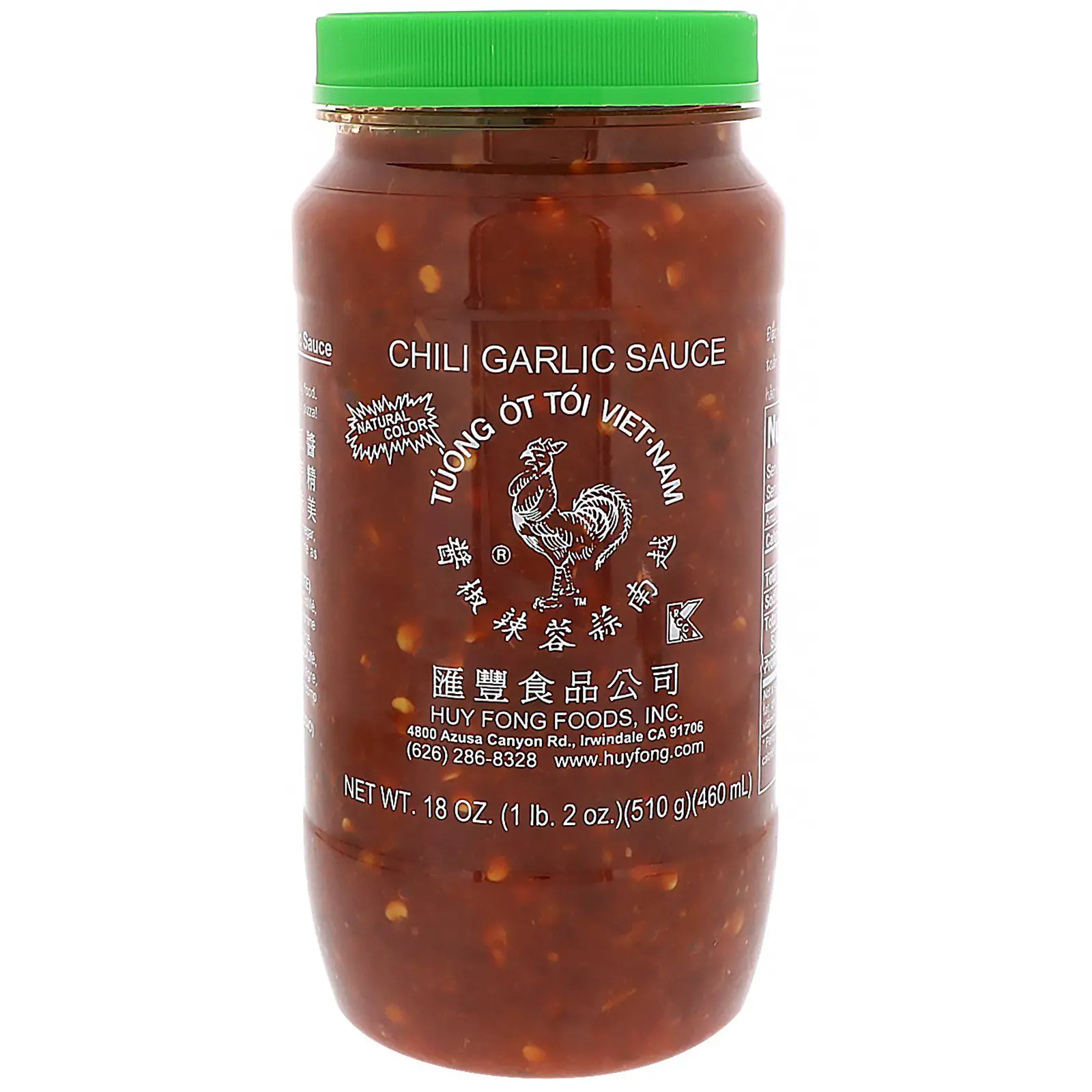 Huy Fong Foods Inc Chili Garlic Sauce 18 oz 510 g