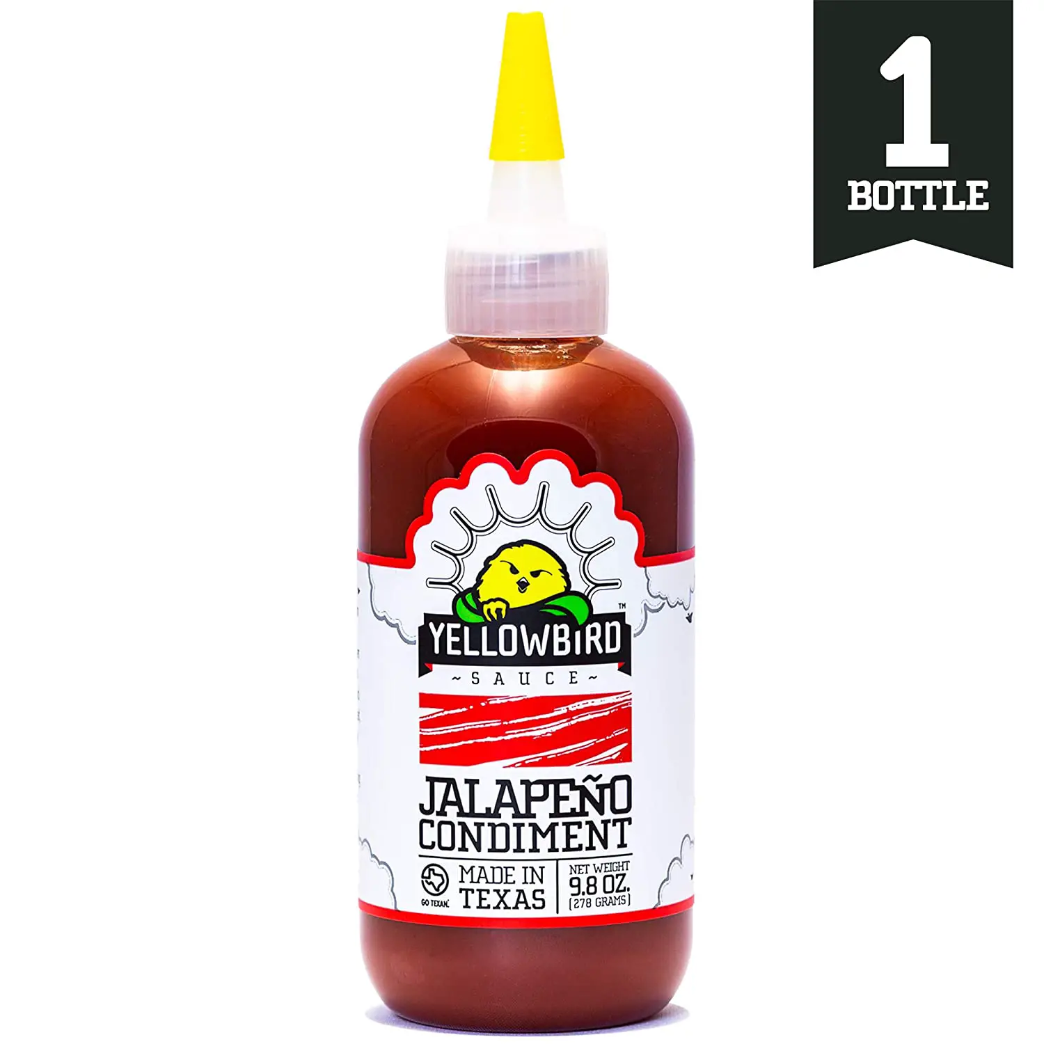 JalapeÃ±o Hot Sauce by Yellowbird Foods, All Natural, Non ...