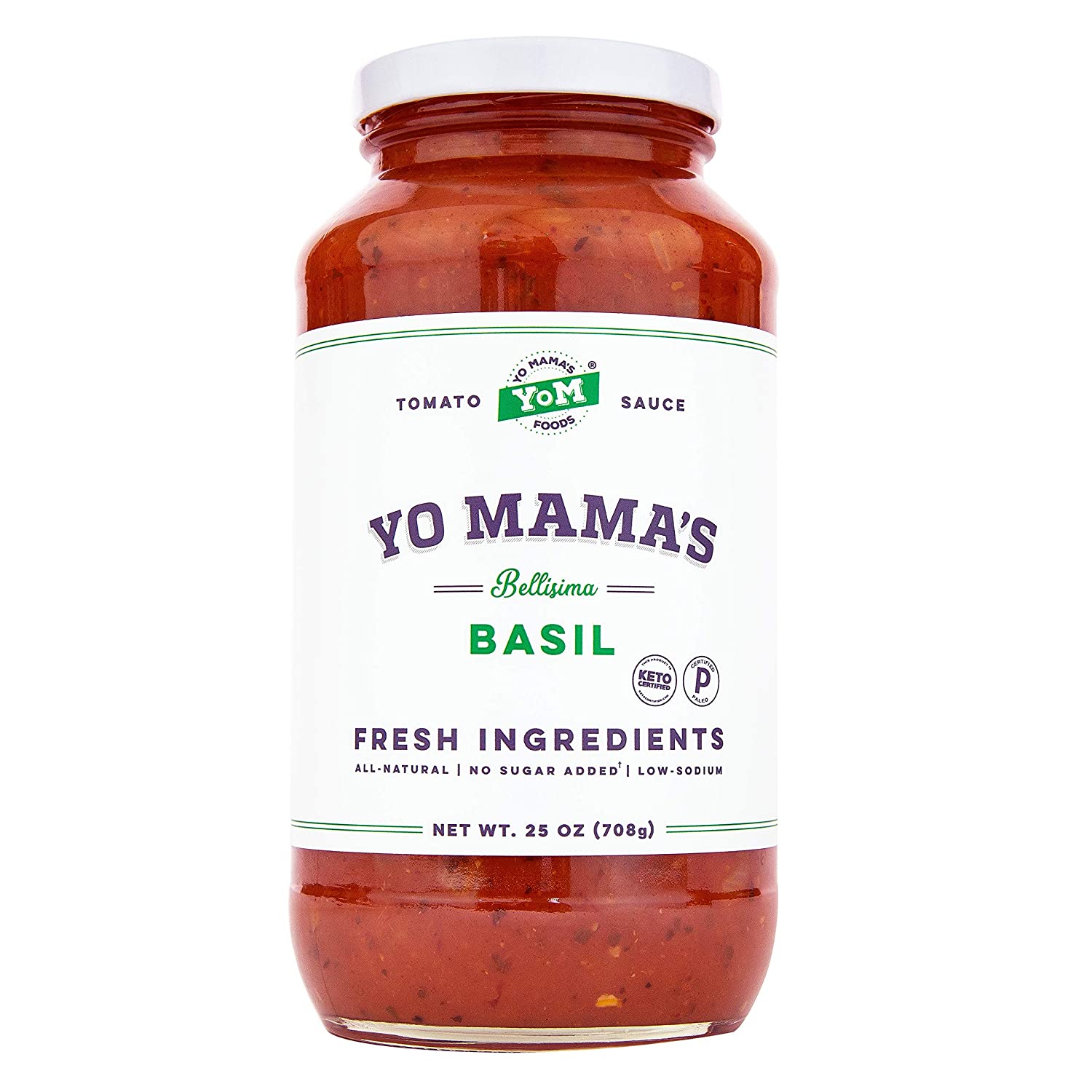 Keto Tomato Basil Pasta Sauce by Yo Mama