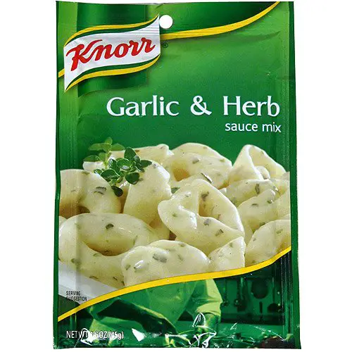 Knorr Garlic &  Herb Sauce Mix, 1.6 oz, (Pack of 12)