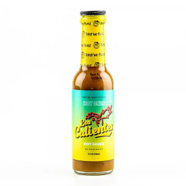 Köp Hot Ones Los Calientes Hot Sauce 148ml hos Coopers Candy