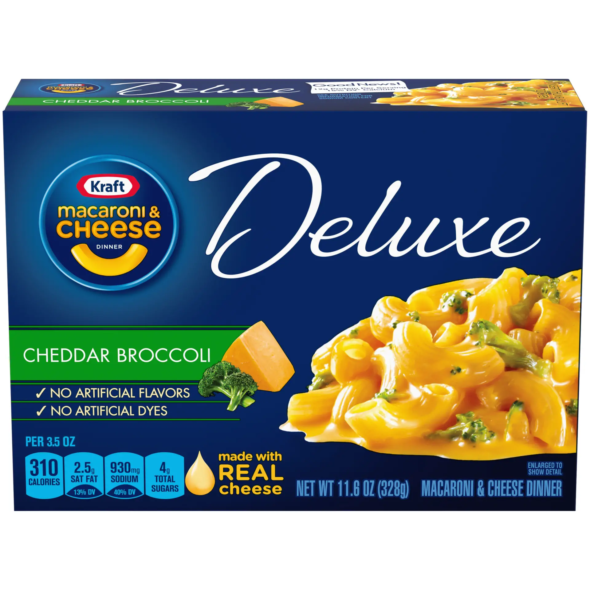 Kraft Deluxe Macaroni &  Cheese Cheddar Broccoli 11.5 oz