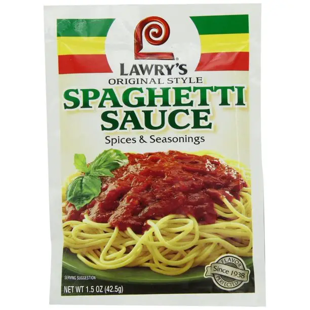 Lawrys Spaghetti Sauce Spice &  Seasonings, Original Style ...