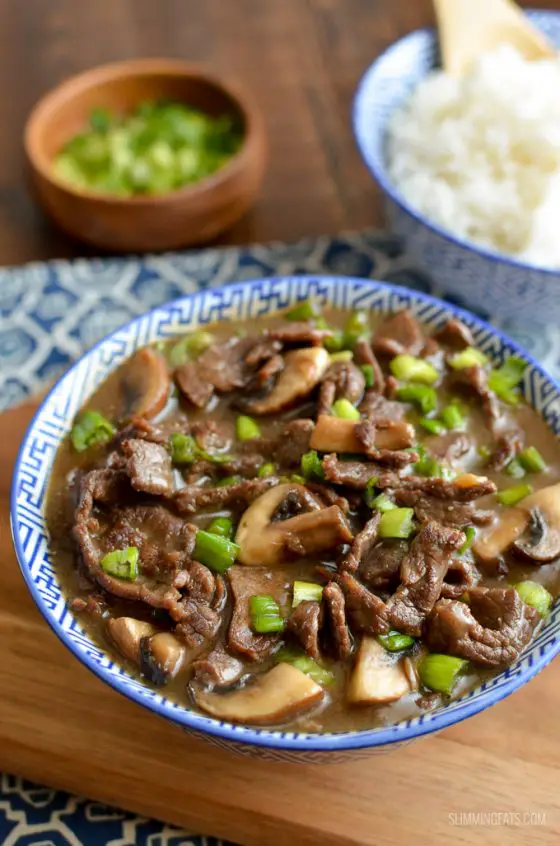 Low Syn Beef with Mushrooms in Oyster Sauce